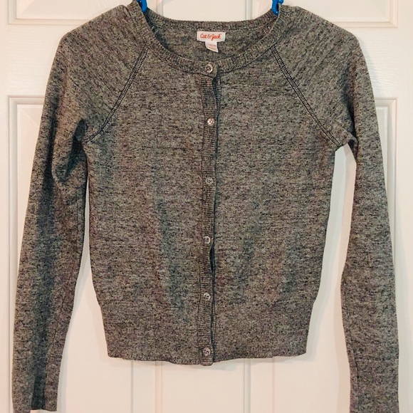 Cat /& Jack Sweater Cardigan Gray /& Red Boys 2T NWT